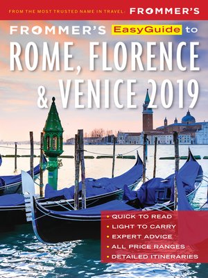 cover image of Frommer's EasyGuide to Rome, Florence and Venice 2019